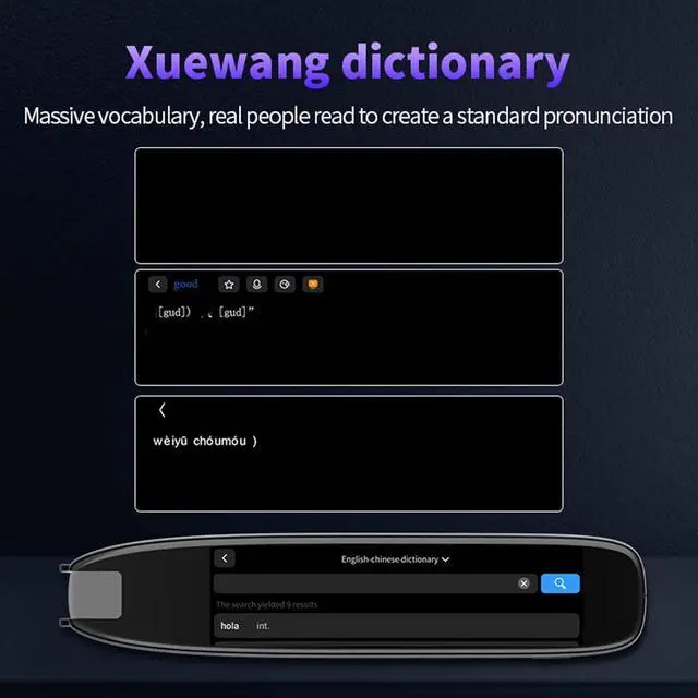 Alt view image 3 of 7 - Scan Translator Pen with 3.69 Inch IPS Touch Screen, 142 Languages Smart Scan Reader Pen Support Text to Sp, 1GB + 8GB Language Translator Smart Pen