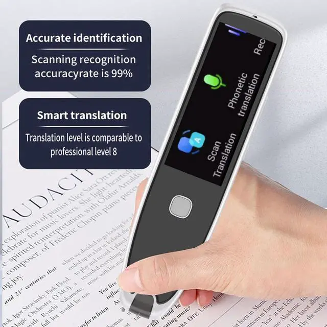 Alt view image 4 of 7 - Scan Reader Pen, A15S 2 Way Wi - Fi Text to Sp Device, Offline Translator, 112 Languages Translator Device Support Built in Recording Function