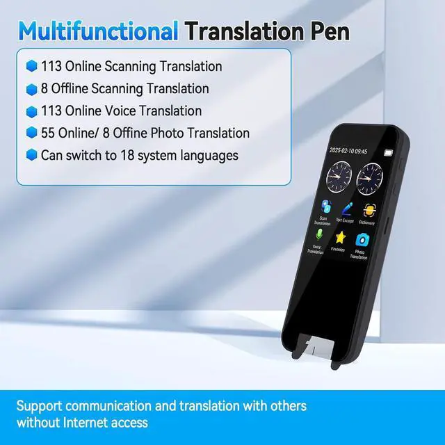 Alt view image 2 of 7 - Scan Reader Pen 113 Language Translator Device for Dyslexia Elderly Kids Students, 8 Language Offline Scanning Voice Translation, rts Scan to Text, Photo Translation
