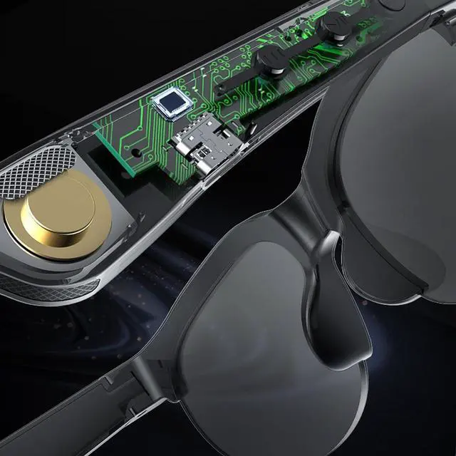 Alt view image 2 of 7 - Smart Translator Glasses, Translation Sunglasses with Bluetooth 5.3, 144 Languages, 97% Accuracy Rate, Dual HD Microphones