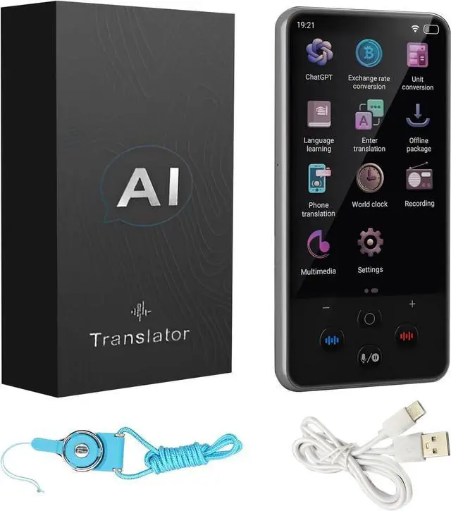 Main image of Portable Translator Device 138 Languages, 2000 mAh Instant Translator Device Fast Response with 4" Touchsn, Offline 17 Languages and 40 Photo Translation for Business Travel Learning