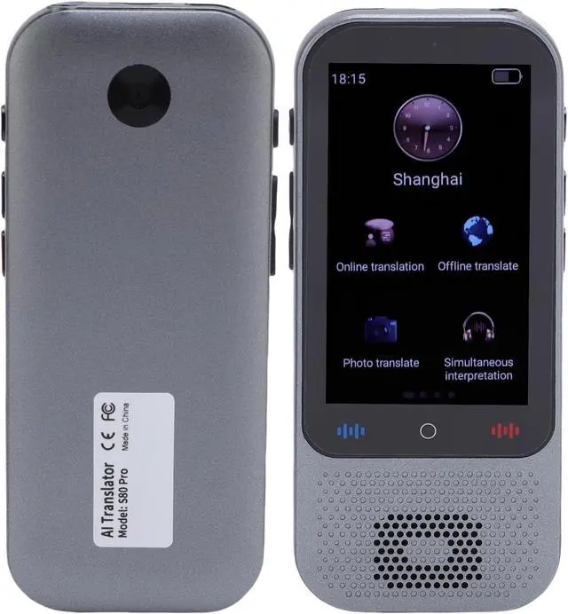 Alt view image 5 of 7 - AI-Powered Language Translator: 138 Language Smart Device with 1GB/8GB Storage, 3 Inch Touchsn for Travel and Communication