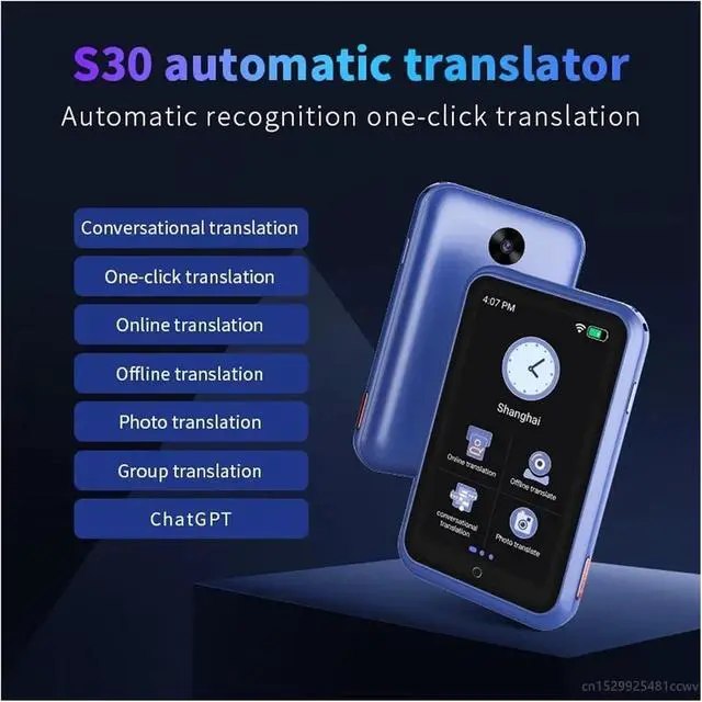 Alt view image 6 of 7 - Language Translator Device, Translator 4G Full Netcom SIM Card WiFi ligent Real Time 138 Language ChatGPT Smart AI Voice Photo Translation for Business Learning Travel