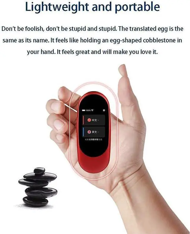 Alt view image 2 of 7 - Translator Device Offline, Language Translator Device, Smart Language Voice 2.0 Inch Touch Sn 27 Languages WiFi Pocket Electronic Translators Learning Traveling Shopping Needed Happy Gift