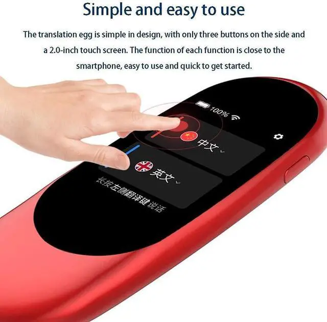 Alt view image 7 of 7 - Translator Device Offline, Language Translator Device, Smart Language Voice 2.0 Inch Touch Sn 27 Languages WiFi Pocket Electronic Translators Learning Traveling Shopping Needed Happy Gift