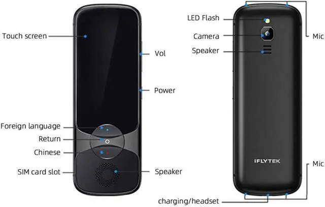 Alt view image 2 of 6 - Translator 3.0 Instant Smart Voice Language Translator 3.1 Sn Portable Device Two-Way Translation of Chinese to 60 Languages for Travel,Business and Study Offline