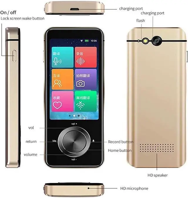 Alt view image 3 of 5 - M9 Instant Voice Translator Portable Language in Real-time rts 12 Offline Languages