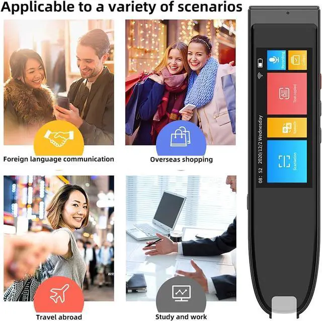 Alt view image 2 of 7 - Electronic Offline Translate Device 112 Languages Instant Voice Translator Reading Pen Smart Scanning Dictionary Pen Improve Children's Foreign Language Skills,