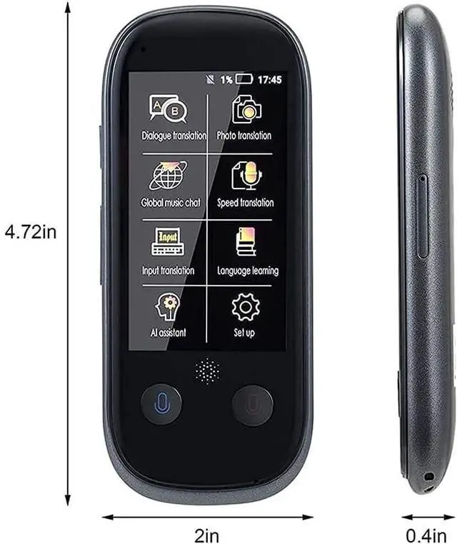 Alt view image 6 of 7 - Language Translator Device, Smart Voice & Camera Translator with 3.0 Inch Touch Screen, Support 76 Languages WiFi/Hotspot/Offline