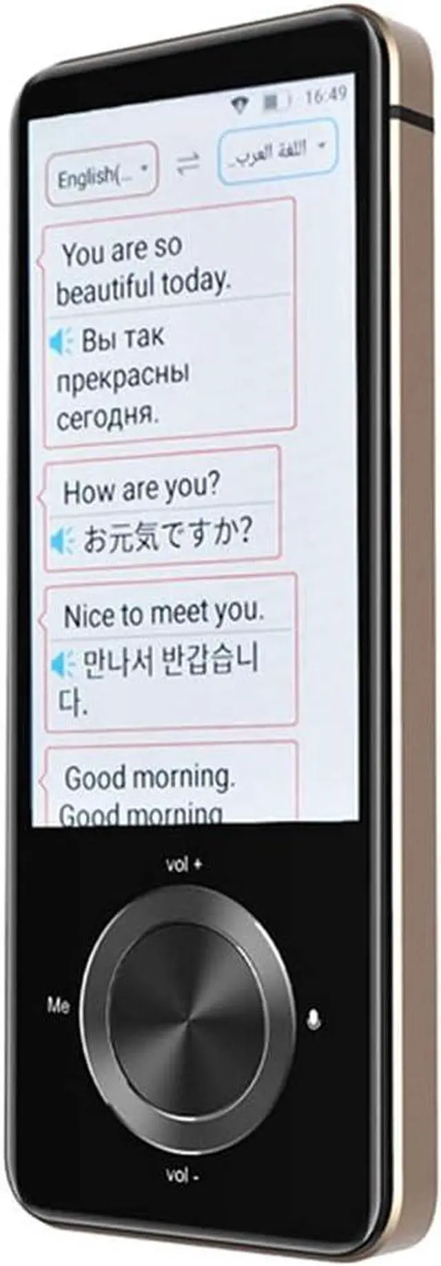 Main image of Smart Voice Translator, Offline Translator Device, 3.0Inch Touch Sn Portable Language Translator, 107 Languages Instant Two Way Translation, for Travelling,d Happy Many Times Lofty Ambition