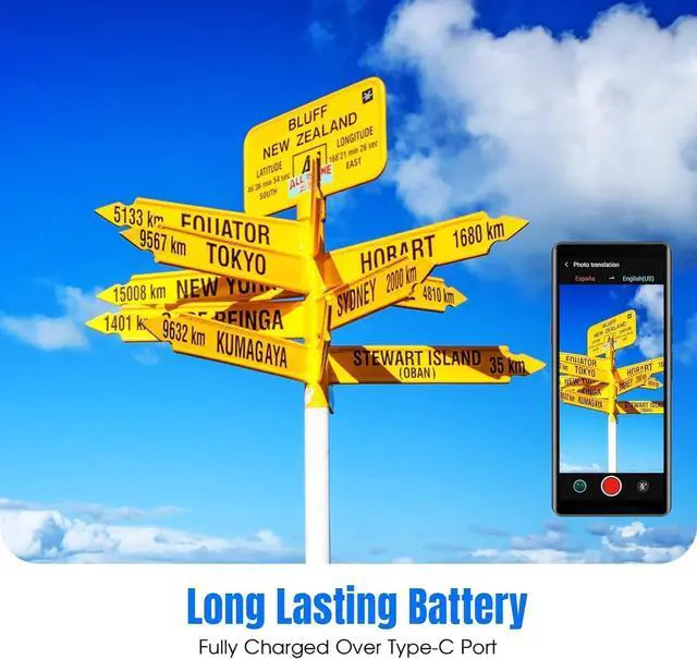 Alt view image 4 of 6 - 2025 Language Translator Device: Offline/Real-Time/High-Accuracy Device with 139+ Languages, Voice/Text/Offline/Photo/AI Instant Two-Way Translation, Ideal for Travel/Business/Learning (1)