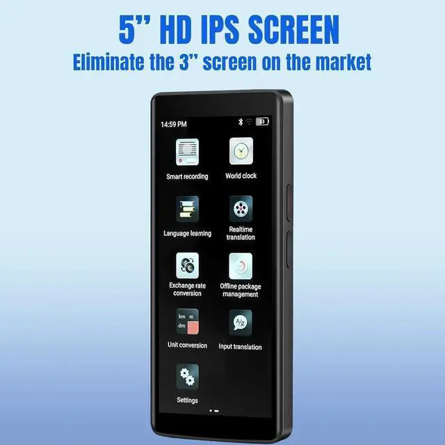 Alt view image 2 of 6 - 2025 Language Translator Device: Offline/Real-Time/High-Accuracy Device with 139+ Languages, Voice/Text/Offline/Photo/AI Instant Two-Way Translation, Ideal for Travel/Business/Learning (1)