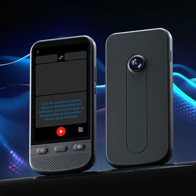 Alt view image 7 of 7 - Language Translator Device, 138 Languages Two Way Real Time Voice Translation Built in 1GB + 8GB Memory, Large Screen Pocket Translator Support Voice Text Photo Translation