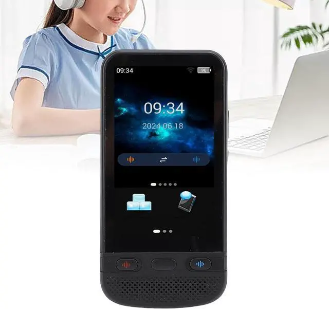 Alt view image 7 of 7 - Language Translator Device No WiFi Needed, Portable Two Way Real Time Voice Translation, 138 Languages Online Offline AI Translation, for Business Learning Travel