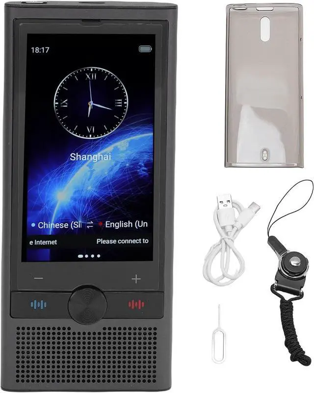 Alt view image 7 of 7 - Language Translator Device, 1GB +16GB 138 Languages Offline Online Voice Photo Translation, Real Time Two Way Translation Device with 3.5in Touch Screen, for Travel Business