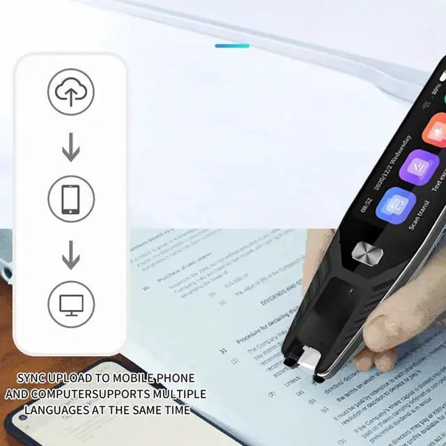 Alt view image 5 of 7 - Language Translator Pen, Portable Scan Device with AI Smart Technology and 134 Online Translations for Business Learning Travel