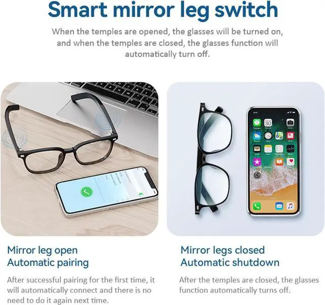 Alt view image 4 of 7 - AI Translator Glasses for 118 Languages - Real Time Translation with Interchangeable Lenses and Immersive Sound Quality