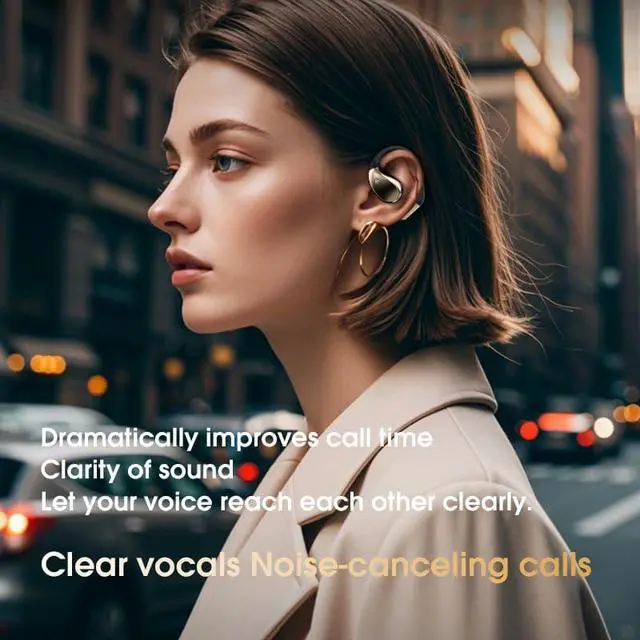 Alt view image 3 of 6 - AI Translation Earbuds with Bluetooth 6.0  Real-Time Voice Translator in 154 Languages, 28-Hour Battery Life, Noise Cancellation, Touch Control,Wireless Open-Ear Headphones for Travel & Business