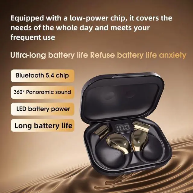 Alt view image 5 of 6 - AI Translation Earbuds with Bluetooth 6.0  Real-Time Voice Translator in 154 Languages, 28-Hour Battery Life, Noise Cancellation, Touch Control,Wireless Open-Ear Headphones for Travel & Business