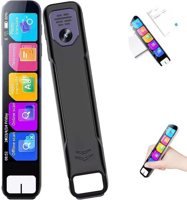 Main image of AI Pen - ScanSense AI Scanning Smart Pen, Pen Gpt, ScanSense Pens with HD Touchscreen, Offline Translation, Multi-Purpose One-Key Translation Pens for Student & Travelers (Gray)