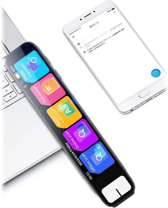 Alt view image 6 of 7 - AI Pen - ScanSense AI Scanning Smart Pen, Pen Gpt, ScanSense Pens with HD Touchscreen, Offline Translation, Multi-Purpose One-Key Translation Pens for Student & Travelers (Gray)