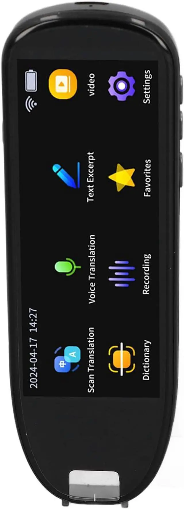 Alt view image 3 of 7 - Scan Reading Pen, 5.0in Ultra Big Screen, Bidirectional Voice Translation, Translator Device with Multi Language Offline Online Support for Classroom, Travel, Conversation