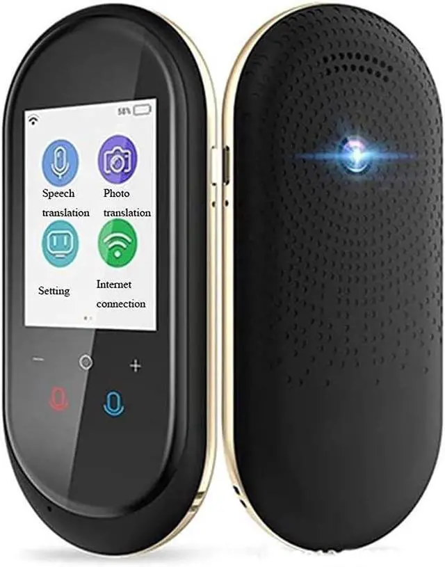 Main image of Language Translator Device with Camera Translation Bluetooth Earphones Connection 2.4 Inch Screen 106 Languages Two Voice Translation