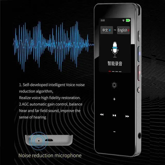 Alt view image 4 of 7 - Language Device, Smart Voice, 89 Languages Real-Time Translation, Remote International Conference for Business Travel Learning,Gold