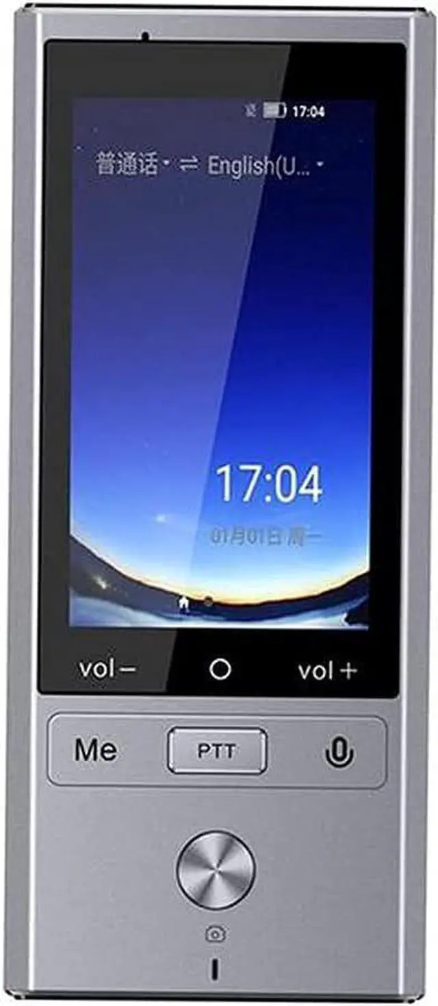 Main image of 107 Languages Real Time Translation Smart Voice Translator WiFi+GPS+BT Multilingual Translator for Travel Meeting High Accuracy (Silver Grey)