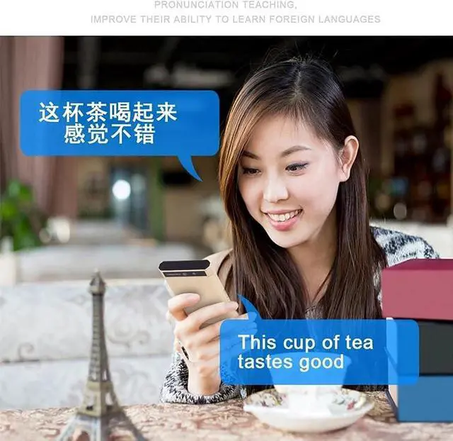 Alt view image 3 of 7 - 107 Languages Real Time Translation Smart Voice Translator WiFi+GPS+BT Multilingual Translator for Travel Meeting High Accuracy (Silver Grey)