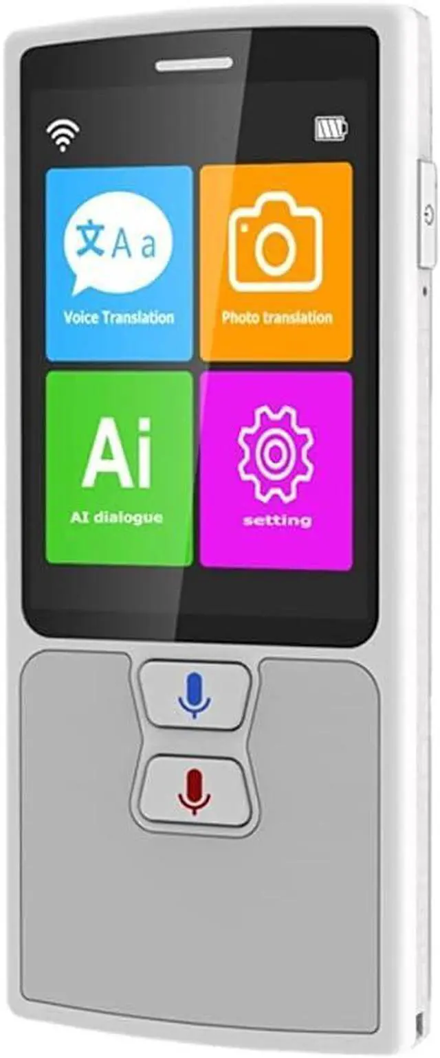 Main image of 76 Languages Voice Translator English Japanese Korean French Russian German Chinese Spanish Translation Travel Translator (White)