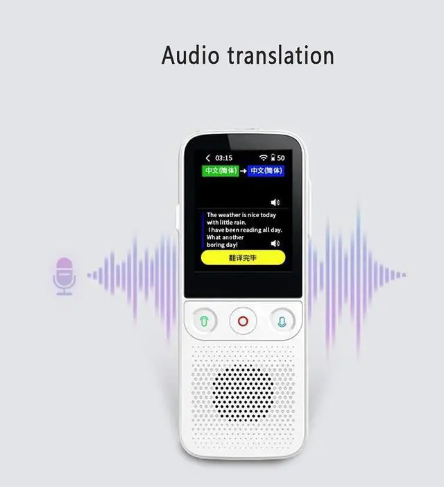 Alt view image 4 of 7 - Language Device, Support 138 Languages,60h Long Standby, Offline Translation in 14 Languages, for Traveling Learning Chatt Business