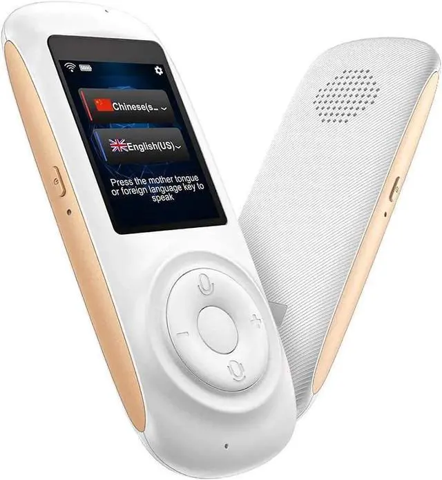 Main image of Portable Voice Translator, Smart Foreign Language Translator Device, Wifi/4G Two-Way Speech/Text 2.4 Inch Touch Screen, Support 70 Languages, for Travel Business,White (White)