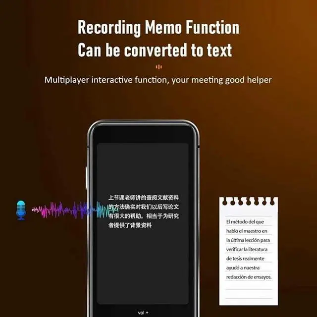 Alt view image 4 of 7 - M9 Portable Language Translator 107 Languages Two-Way Real-Time WiFi/Offline Recording/Photo Translatio Language Translator Hello Yearn for Elegant Vision