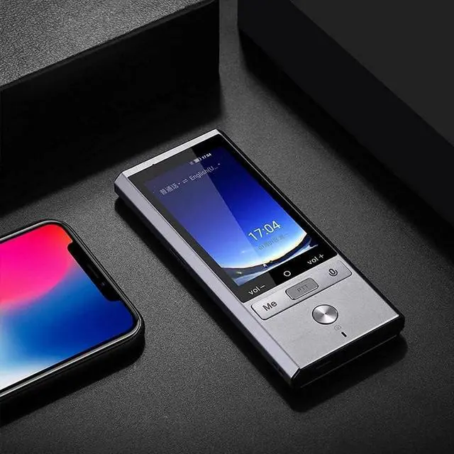 Alt view image 5 of 7 - 107 Languages Real Time Translation Smart Voice Translator WiFi+GPS+BT Multilingual Translator for Travel Meeting High Accuracy (Silver Grey)
