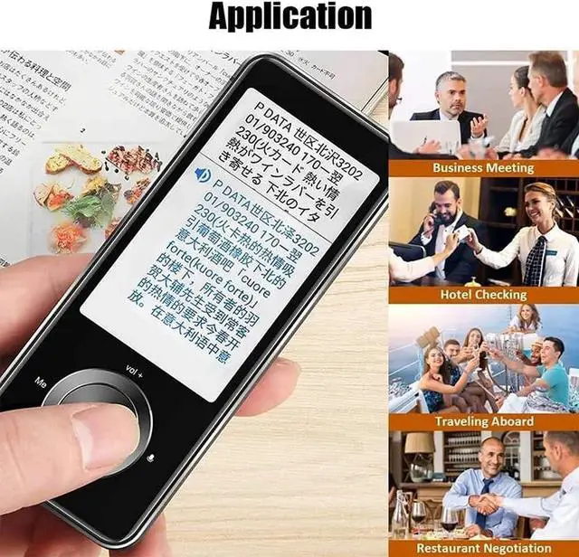 Alt view image 3 of 7 - M9 Portable Language Translator 107 Languages Two-Way Real-Time WiFi/Offline Recording/Photo Translatio Language Translator Hello Yearn for Elegant Vision