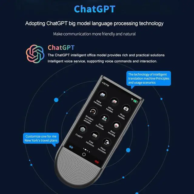 Alt view image 7 of 7 - Language Translator Device:Portable 148 Languages Real Time Two Way Translator with Voice Text Photo Translation
