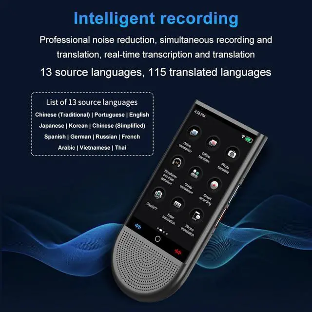 Alt view image 4 of 7 - Language Translator Device:Portable 148 Languages Real Time Two Way Translator with Voice Text Photo Translation
