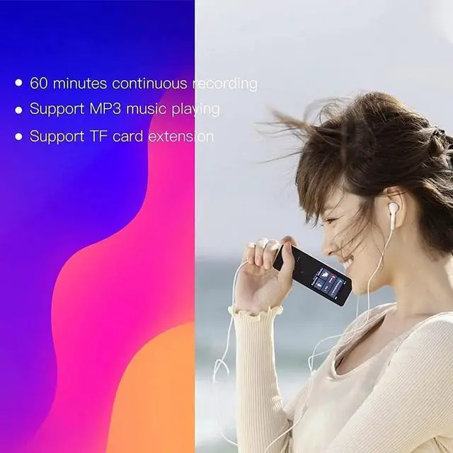 Alt view image 6 of 6 - 89 Languages X1 Voice Recording Translator Device Support Instant Two Way Translation WiFi/Hotspot/Offline with 2.0 Inch (Color : Gold) (Black) Vision (Gold)