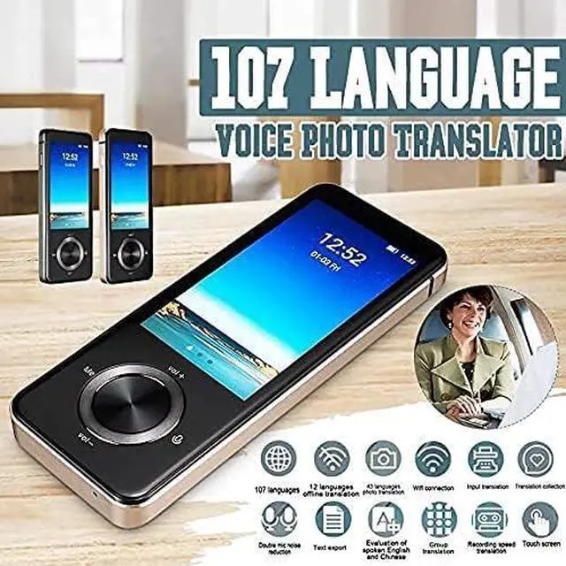 Alt view image 7 of 7 - M9 Instant Voice Translator Portable Language Translator in Real-time Smart Translator Supports 12 Offline Languages (Color : Silver) Hello (Silver) Elegant Vision