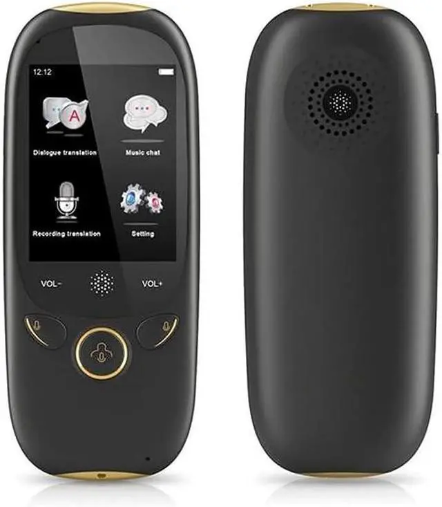 Main image of K1 2.0 Inch Screen Voice Translator Smart Business Travel AI Translation Machine 512MB+4GB 45 Languages Translator (Color : White) Hello Yearn for Vision (Black)