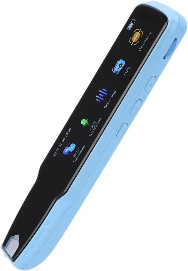 Alt view image 5 of 7 - A13 Smart Language Translator Pen Offline Scanning, 112 Languages Supported, Rechargeable Scan Reader Pen Ideal for Dyslexia, Travel, and Business (Blue)