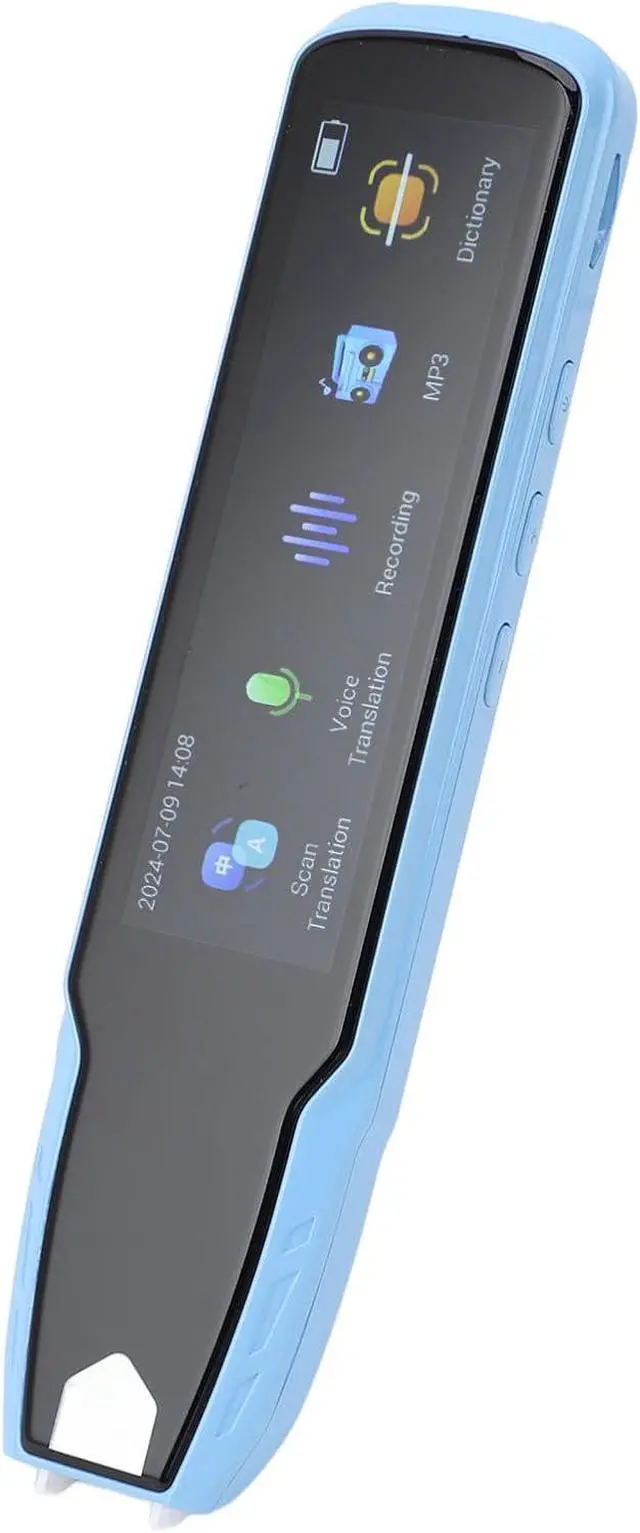 Alt view image 7 of 7 - A13 Smart Language Translator Pen Offline Scanning, 112 Languages Supported, Rechargeable Scan Reader Pen Ideal for Dyslexia, Travel, and Business (Blue)
