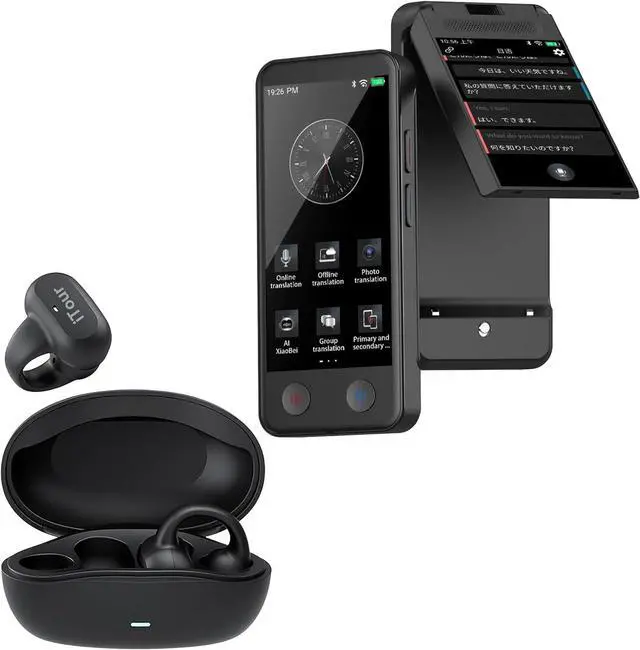 Main image of D-Lite Language Translator Device, iTour Z50S Translation Earbuds Real Time for Bussiness Travel
