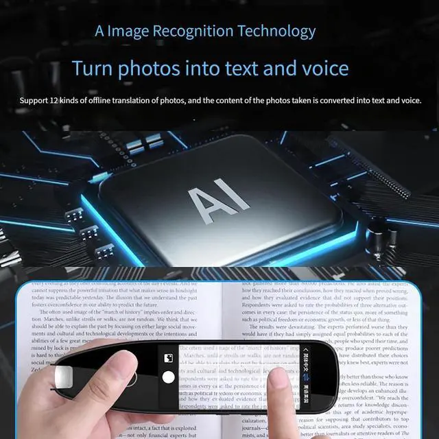 Alt view image 3 of 7 - Portable Foreign Language Translators Device - Portable Two Way Voice Interpreter, Portable Languages Two Way Instant Voice Translator, Language Translator Portable Instant Translator Device Effi