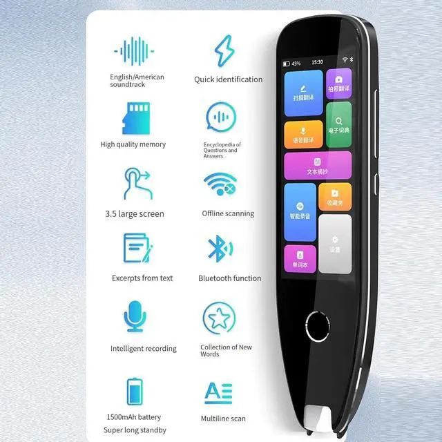 Alt view image 5 of 7 - Portable Foreign Language Translators Device - Portable Two Way Voice Interpreter, Portable Languages Two Way Instant Voice Translator, Language Translator Portable Instant Translator Device Effi