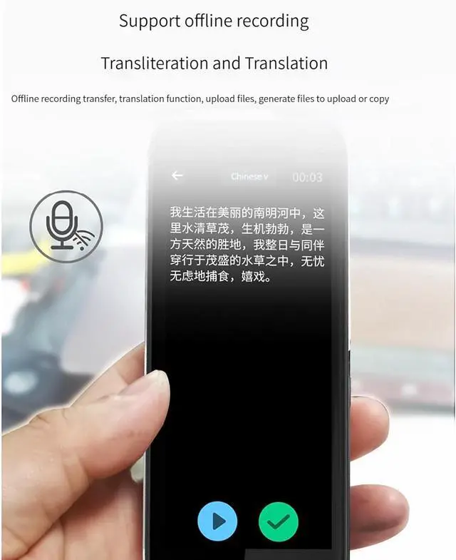 Alt view image 4 of 7 - Portable Foreign Language Translators Device - Portable Two Way Voice Interpreter, Portable Languages Two Way Instant Voice Translator, Language Translator Portable Instant Translator Device Effi
