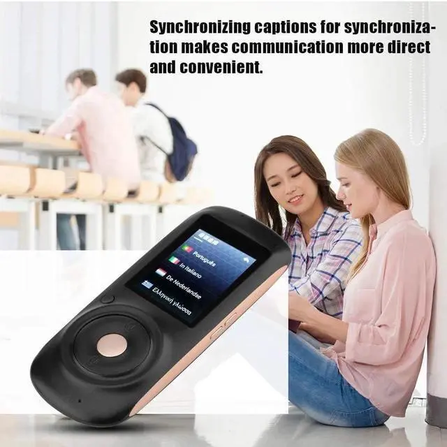 Alt view image 6 of 6 - 30 Languages Quality Simultaneous Electronic Translator Portable Voice Translator WiFi Connect,Black Needed Happy Gift Vision
