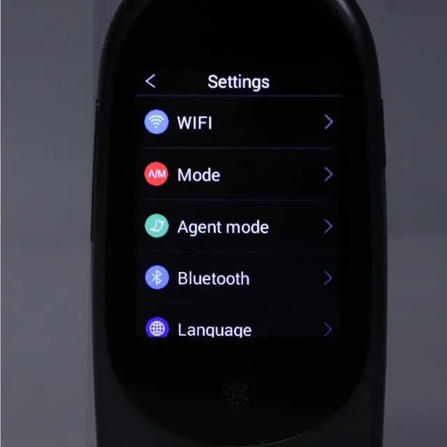 Alt view image 7 of 7 - Language Translator Device, Classic Language Translator Device, 2.4in Touch Screen Real Time Two Way Translation Portable Intelligent Voice Translator for Earbuds, Two Way Voice, Text and Photo(Grey)