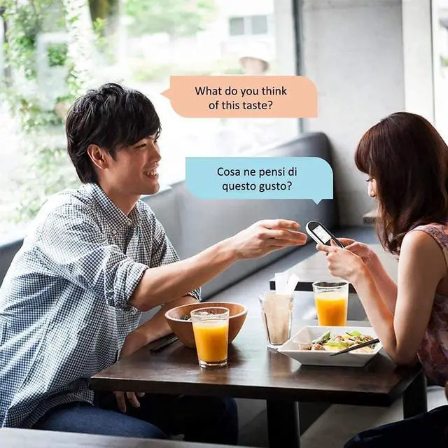 Alt view image 6 of 6 - Language Translator Device, Two Way Instant Voice Translation, with Camera Translation, 2.4 Inch Screen Supports 106 Languages, for Travelling Learning Business,White